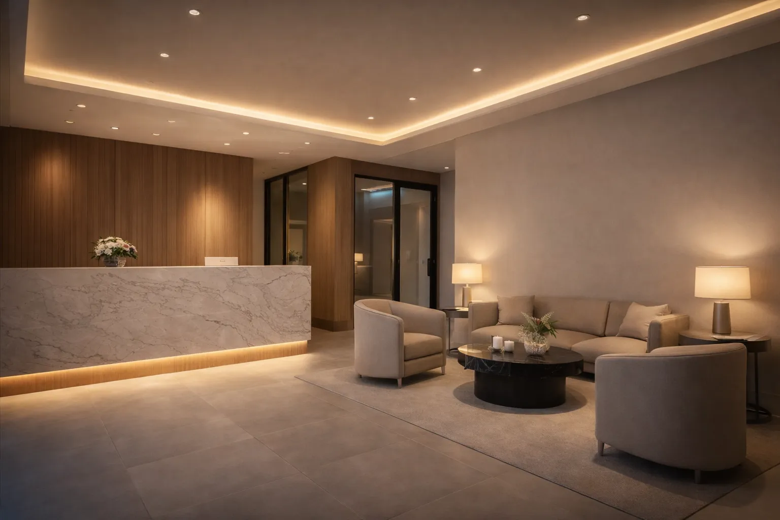Modern salon reception area — backdrop for a 2026 salon software comparison